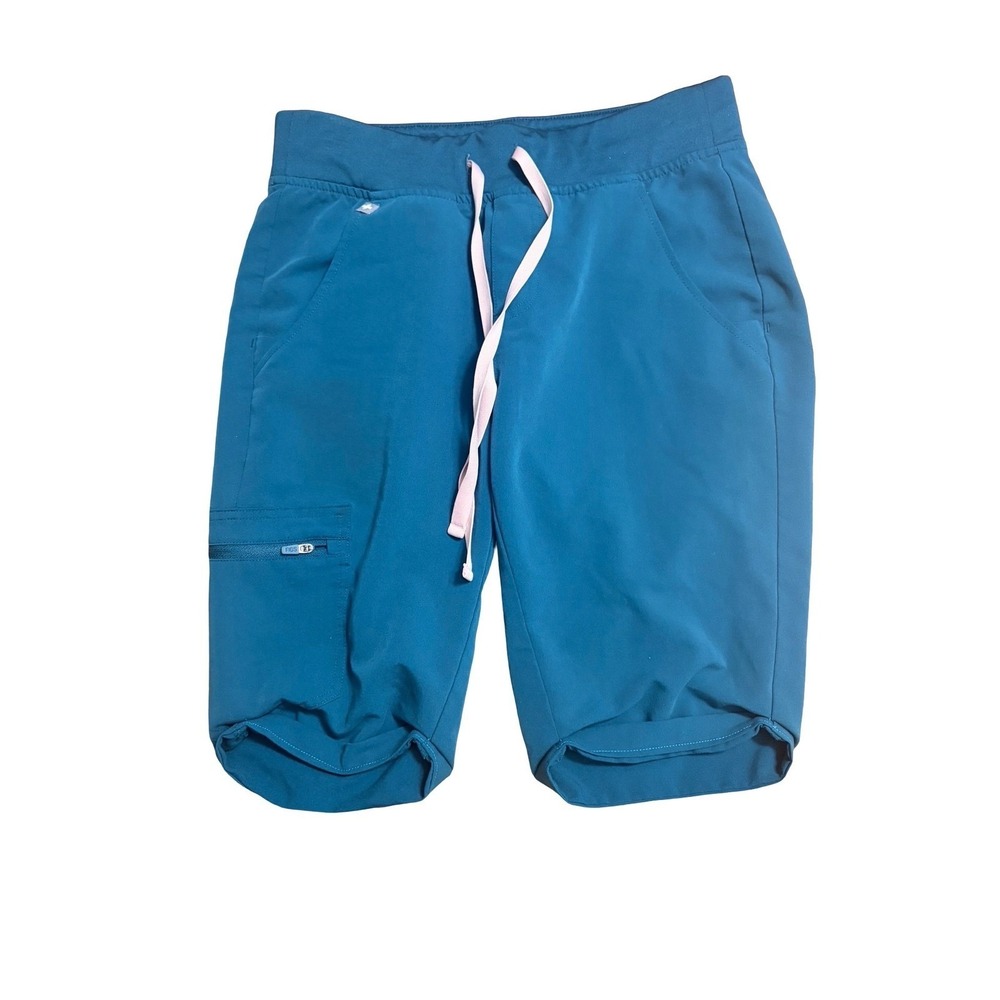 FIGS Technical Collection Scrub Pants Womens XS Teal Blue